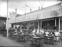 Stockholmsutställningen 1897, Strandpaviljongens uteservering.