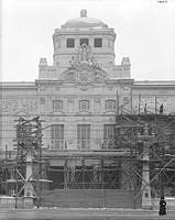 Dramaten under byggnad.