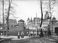 Stockholmsutställningen 1897, Gamla Stockholm, entré.