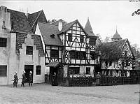 Stockholmsutställningen 1897. Gamla Stockholm, St Gertrud gillestuga.