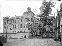 Stockholmsutställningen 1897. Gamla Stockholm, slottet Tre kronor.