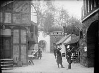 Stockholmsutställningen 1897. Vy från Gamla Stockholm.