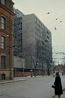 Hushålls och sömnadsskola, S:t Görans gymnasium. Skolbyggnaden sedd från Mariebergsgatan.