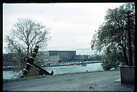 Utsikt från Skeppsholmen över Strömmen mot Slottet.