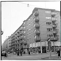 Linnégatan västerut vid Nybrogatan.