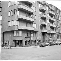 Hörnet av Brahegatan och Östermalmsgatan 61.