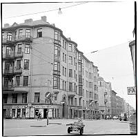 Linnégatan vid Artillerigatan.