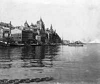 Vy från Järnvägsbron mot Mariaberget.