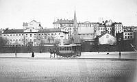 Norra Bantorget sett mot norr. I bakgrunden Engelska kyrkan.