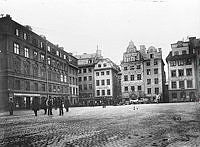 Stortorget sett mot sydväst. Till vänster kv. Ceres.