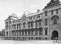 Exteriör av Nordstjernans Vattenfabriks byggnad. Birger Jarlsgatan 120.