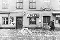 Konsums brödbutik och kafé i Kronprinsens stall, Jakobsgatan 32.