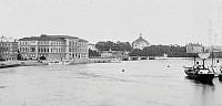 Vy från Strömparterren mot Nationalmuseum och Skeppsholmen.