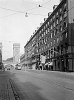 Kungsgatan sedd västerut från Norrlandsgatan.