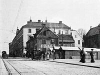 Götgatan 44 vid Södra Bantorget där Medborgarhuset står idag. Nu Götgatan 56.