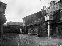 Götgatan 83, gårdssidan. Då kv. Beiers Trädgård, nu kv. Obelisken.