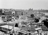 Slussen under ombyggnaden.