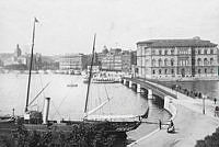 Nationalmuseum sett från Skeppsholmen. Vy mot nordväst.