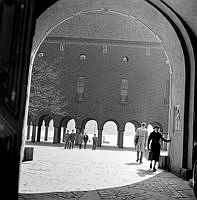 Stadshusets gård mot söder.