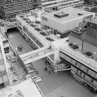 Utsikt från första hötorgshuset över Sergelgatan mot kv.Sporren och Mäster Samuelsgatan.