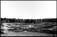 Olovslunds småstugeområde innan bebyggelse. Från kvarteret Bokhyllan.