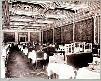 Interiör av Hotel Rydbergs matsal, Gustaf Adolfs Torg 24.