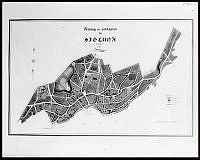 Karta över förslag till stadsplan för Sigtuna år 1906.
