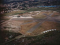 Flygbild över Bromma flygplats 1936