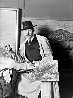 Konstnären Axel Sjöberg (född 1866 - död 1950)
