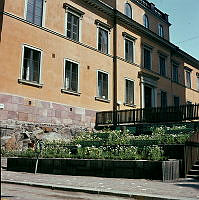 Gamla Navigationsskolan vid Fiskargatan 1 sedd från Mosebacke Torg.