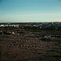 Utsikt från Johannelundstoppen åt sydost mot Vinsta och Vällingby. Toppen ej färdiganlagd.