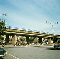 Viadukt för tunnelbanan söder om Brommaplan.