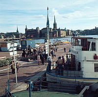 Ångbåten Drottningholm vid Klara Mälarstrand (