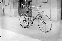 Cykel från första världskriget, då det rådde brist på cykeldäck
