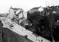Folkungagatan österut från Renstiernas Gata. Utsikt från Folkungagatan 97, 3 tr.
