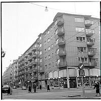 Linnégatan västerut vid Nybrogatan.