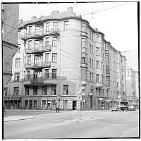 Linnégatan västerut vid  Artillerigatan.