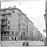 Linnégatan vid Artillerigatan.