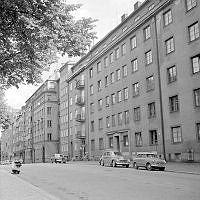Linnégatan 90 och 92, mot Strandvägen.