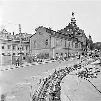 Stadsmuseets byggnad sedd från Södermalmstorg. Vy mot norra flygeln.