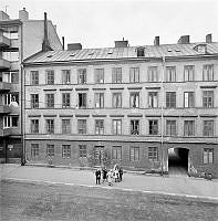 Linnégatan 55 - 57, gatufasad.