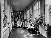 Barn på Allmänna Barnhuset, Norrtullsgatan 14. (Norrtulls sjukhus från 1932).