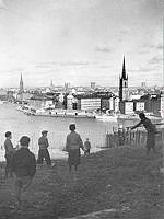 Riddarholmen sedd från Mariaberget.