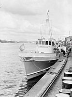 Stadsgårdshamnen. Den finska båten Ålänningen.