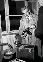 Porträtt av årets Nobelpristagaren i litteratur, William Faulkner, på Bromma flygplats. (William Faulkner fick 1949 års reserverade nobelpris).