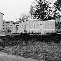 Nordingrågatan 22. Exteriör av ny barnträdgård (förskola).