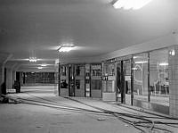Kungsgatan/Hötorgets tunnelbanestation. Interiör i biljetthall. Den västra grenen, Hötorget-Vällingby invigdes 26.10.1952. (Stationen hette Kungsgatan 1952-1957).