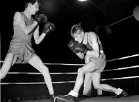 Final i juniormästerskap i boxning i Eriksdalshallen.