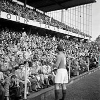 Råsundastadion. Landskamp i fotboll mellan Sverige och Jugoslavien.