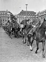 Gustav Adolfs Torg. Beridna högvakten.